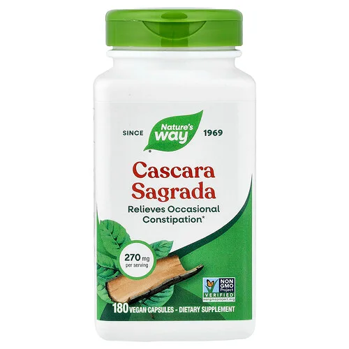 Nature's Way, Cáscara sagrada, 270 mg, 180 cápsulas veganas