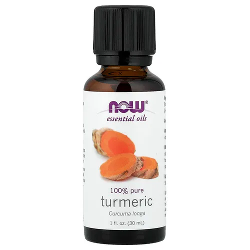NOW Foods, Aceites esenciales, Cúrcuma, 30 ml (1 oz. Líq.)