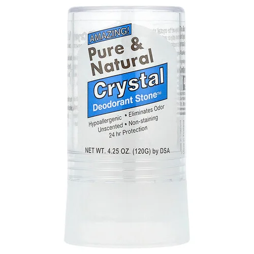Thai Deodorant Stone, Crystal Deodorant Stone™, Desodorante puro y natural, Sin fragancia, 120 g (4,25 oz)