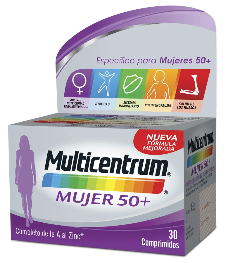 Mujer 50+ Multicentrum Vitaminas y minerales