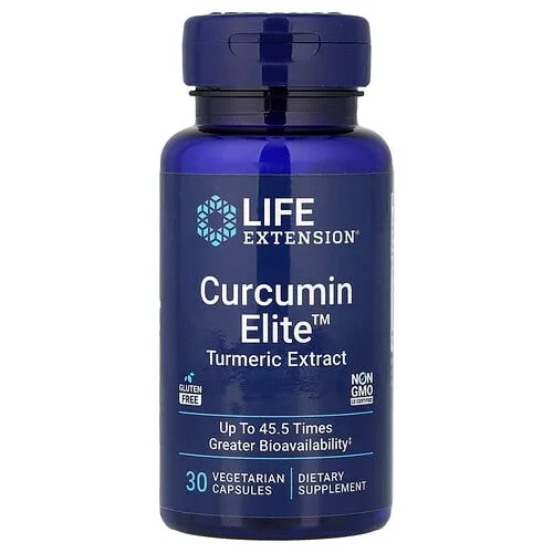 Life Extension, Curcumin Elite, Extracto de cúrcuma, 30 cápsulas vegetales