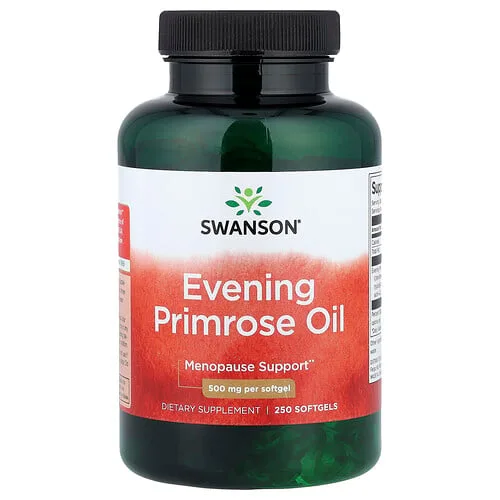Swanson Vitamins, Aceite de onagra, 250 cápsulas blandas (500 mg por cápsula blanda)