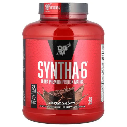 BSN, Syntha-6®, Matriz de proteína ultraprémium, Masa para pastel de chocolate, 2,27 kg (5 lb)