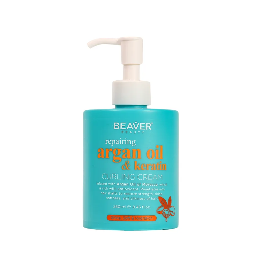 Argan Oil & Keratin Crema para Rizos 250 ml