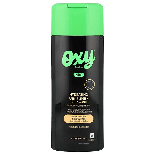 Oxy Skin Care, Jabón líquido hidratante para el cuerpo con efecto antiimperfecciones, 266 ml (9 oz. líq.)