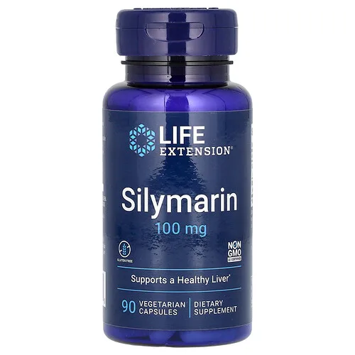 Life Extension, Silimarina, 100 mg, 90 cápsulas vegetales
