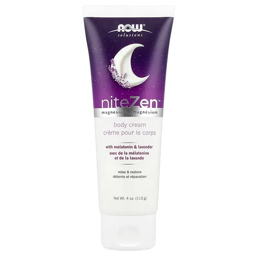NOW Foods, Solutions, Crema corporal con magnesio NiteZen™, 113 g (4 oz)