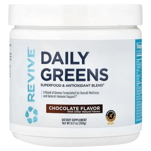 Revive, Daily Greens, Chocolate, 260 g (9,17 oz)