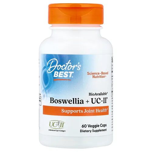 Doctor's Best, Boswellia y UC-II®, 60 cápsulas vegetales