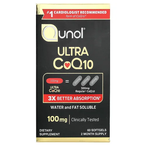 Qunol, Ultra CoQ10, 60 cápsulas blandas