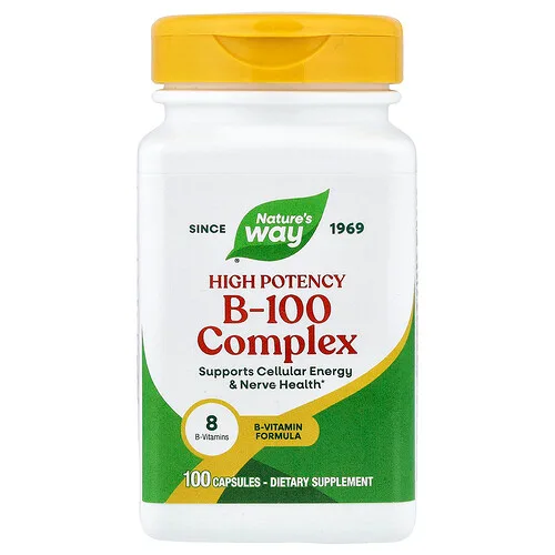 Nature's Way, Complejo de vitamina B100, 100 cápsulas
