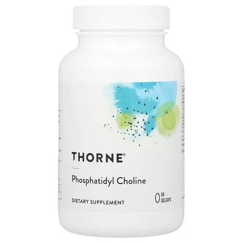Thorne, Fosfatidilcolina, 60 cápsulas de gel