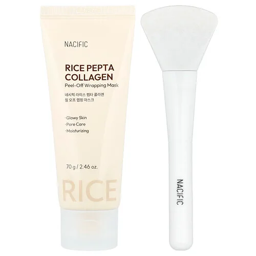 Nacific, Mascarilla de belleza envolvente con Pepta de arroz y colágeno, 70 g (2,46 oz)