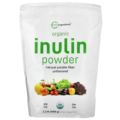 Micro Ingredients, Inulina orgánica en polvo, Sin sabor, 998 g (2,2 lb)