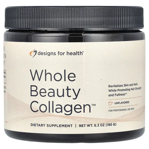 Designs For Health, Whole Beauty Collagen™, Sin sabor, 180 g (6,3 oz)
