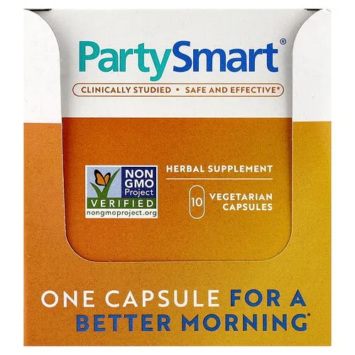Himalaya, PartySmart®, 10 sobres, 1 cápsula vegetal cada uno