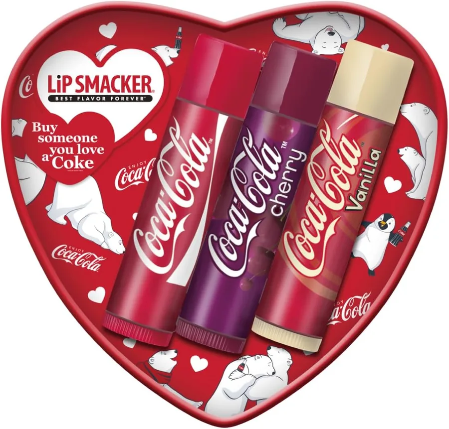 Set Bálsamos Labiales Coca-Cola Heart 12 gr