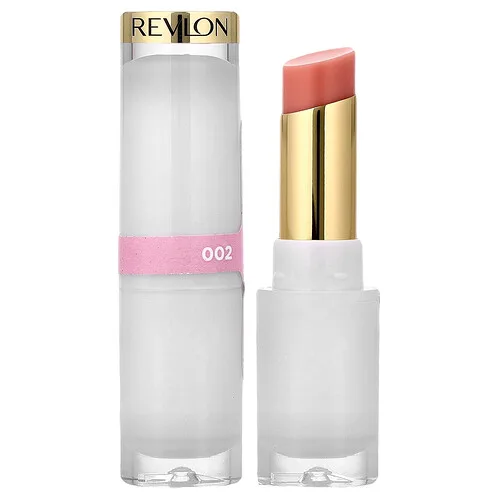 Revlon, Brillo cristalino Super Lustrous™, Bálsamo labial, 002 Toque rosado, 3,1 g (0,11 oz)