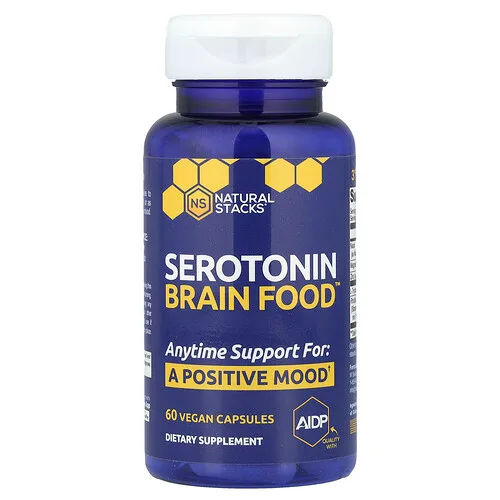 Natural Stacks, Serotonin Brain Food™, 60 cápsulas veganas