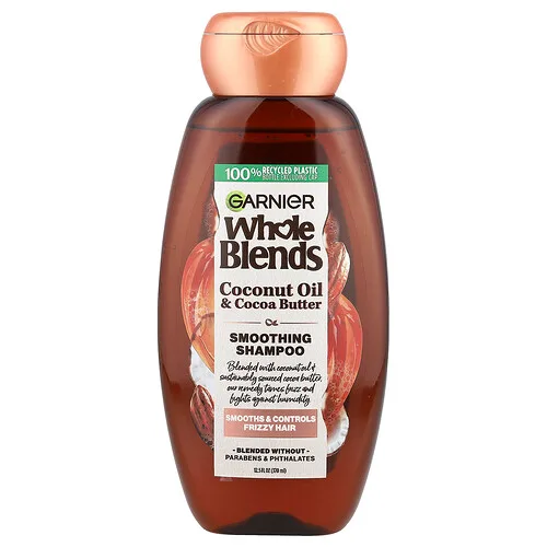 Garnier, Whole Blends, Champú suavizante, Aceite de coco y manteca de cacao, 370 ml (12,5 oz. líq.)