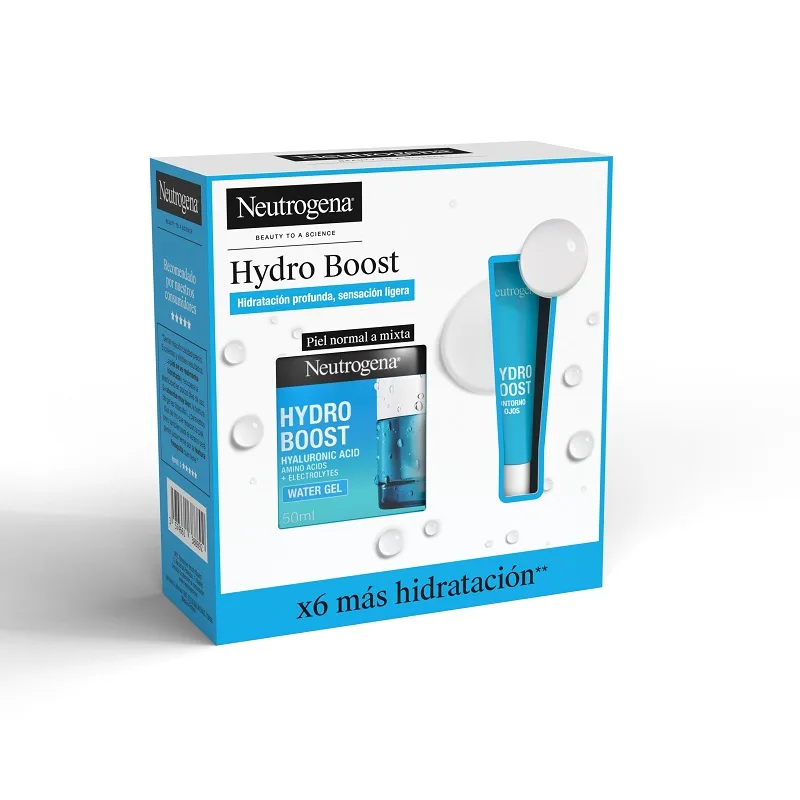 Pack Hydro Boost Gel de Agua Crema Hidratante Facial + Contorno de Ojos 65 ml