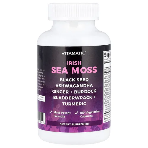 Vitamatic, Musgo marino irlandés, 180 cápsulas vegetales