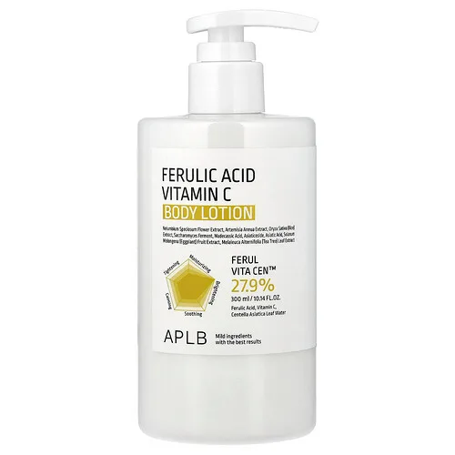 APLB, Loción corporal con ácido ferúlico y vitamina C, 300 ml (10,14 oz. líq.)