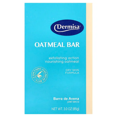 Dermisa, Barra de jabón de avena, Para piel seca, 85 g (3 oz)