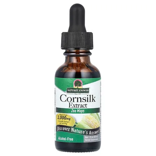 Nature's Answer, Extracto de seda de maíz, Sin alcohol, 2000 mg, 30 ml (1 oz. líq.)