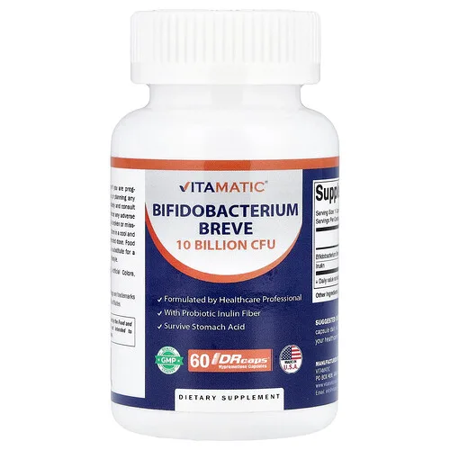Vitamatic, Bifidobacterium breve, 60 cápsulas de hipromelosa DrCaps®