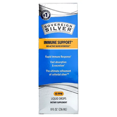 Sovereign Silver, Bio-Active Silver Hydrosol™, Plata bioactiva, Gotas líquidas, 236 ml (8 oz. líq.)