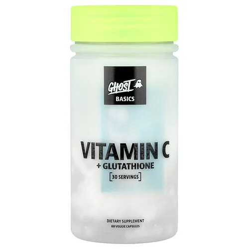 Ghost, Ingredientes básicos, Vitamina C más glutatión, 60 cápsulas vegetales