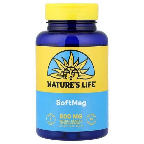 Nature's Life, SoftMag, 500 mg, 60 cápsulas blandas