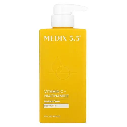 Medix 5.5, Jabón líquido para el cuerpo, Brillo radiante, Vitamina C y niacinamida, 444 ml (15 oz. líq.)