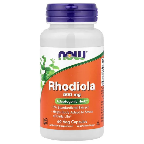 NOW Foods, Rodiola, 500 mg, 60 cápsulas vegetales