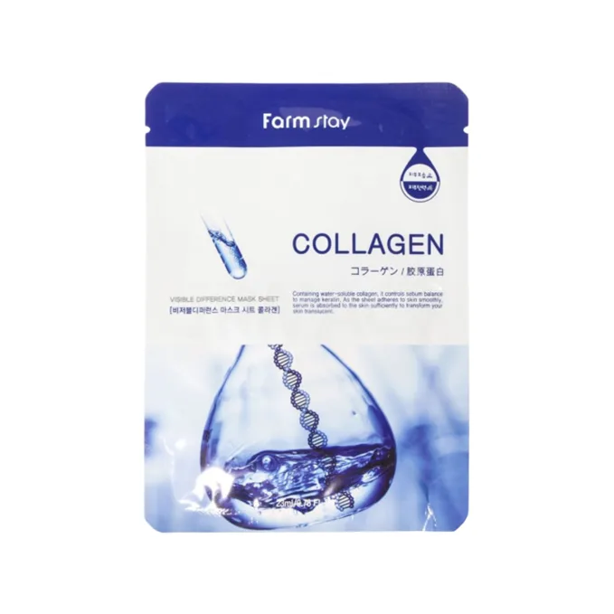 Farm Stay - Visible Difference Mask Sheet - Collagen - 1pieza