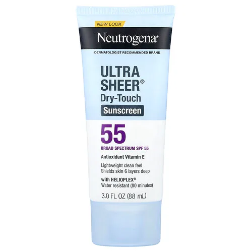 Neutrogena, Protector solar de efecto seco Ultra Sheer®, FPS 55, 88 ml (3 oz. líq.)