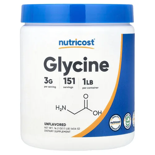 Nutricost, Glicina, Sin sabor, 454 g (16,2 oz)