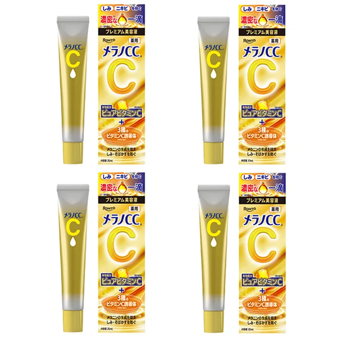 Rohto Mentholatum Melano CC Premium Brightening Essence (Japan Version) - 20ml (4ea) Set