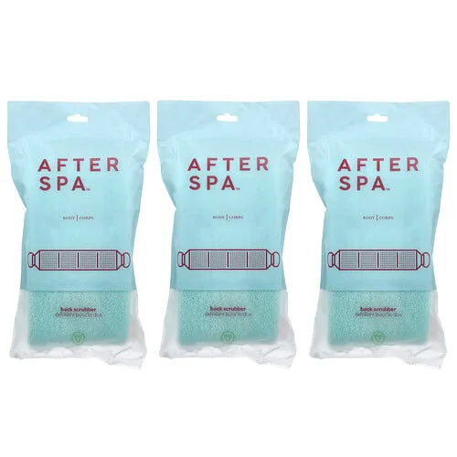 AfterSpa, Esponja para la espalda con asas, 3 esponjas