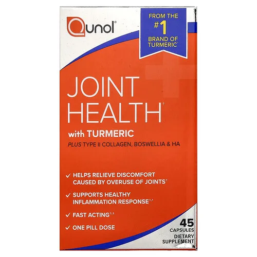 Qunol, Salud de las articulaciones con cúrcuma, 45 cápsulas