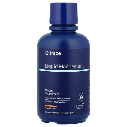 Trace, Magnesio líquido, Mandarina, 300 mg, 473 ml (16 oz. Líq.)