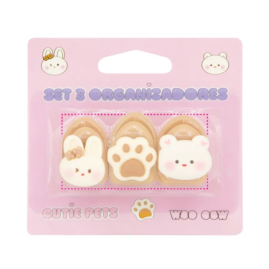 Set 3 Organizadores Cutie Pets 5 gr