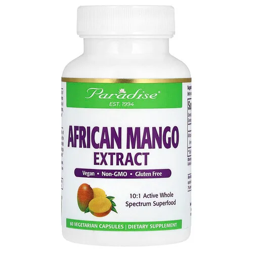 Paradise Herbs, Extracto de mango africano, 150 mg, 60 cápsulas vegetales