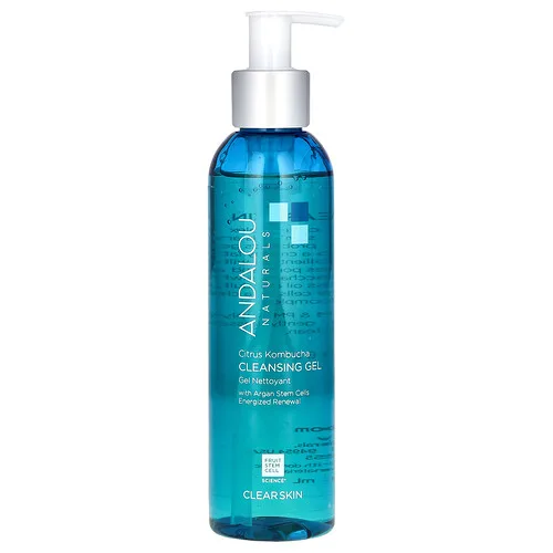 Andalou Naturals, Gel de limpieza, Citrus Kombucha, Piel clara, 178 ml (6 oz. Líq.)