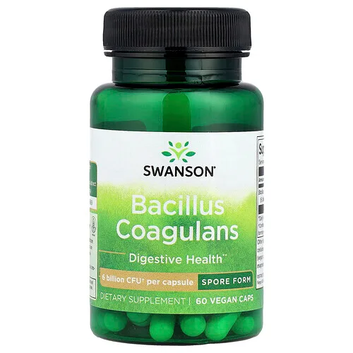 Swanson Vitamins, Bacillus coagulans, 6000 millones de UFC, 60 cápsulas veganas