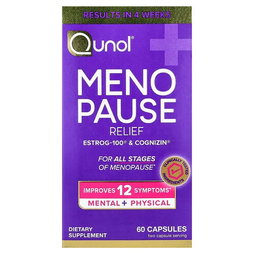 Qunol, Alivio de la menopausia, 60 cápsulas