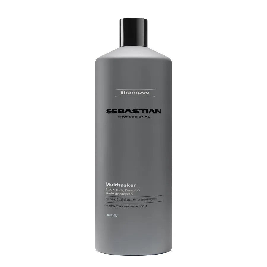Multitasker 3-en-1 Champú Cabello, Barba y Cuerpo 1000 ml