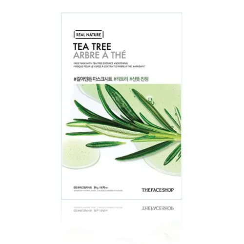 THE FACE SHOP - Real Nature Face Mask - Tea Tree - 1pieza