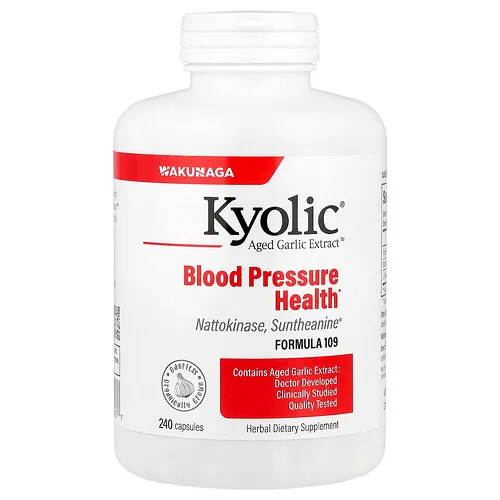 Kyolic, Aged Garlic Extract™, Extracto de ajo maduro, Presión arterial saludable, Fórmula 109, 240 cápsulas